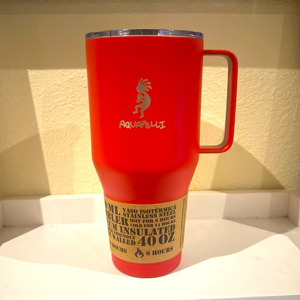 Aquapelli Red Stainless Steel Thermos